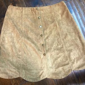 boutique suede skirt